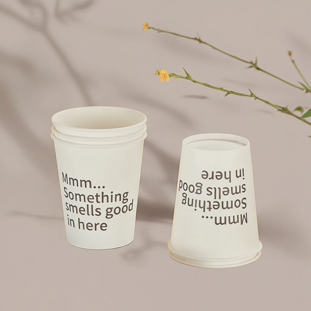 Одноразовый бумажный стаканчик с двойными стенками кофейный 4 унции утолщенный из гофрированной бумаги 6 унций