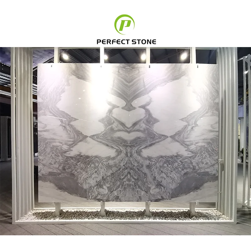 Natural White Stone Wall Marble For Background Wall Design Marble Wall Slabs