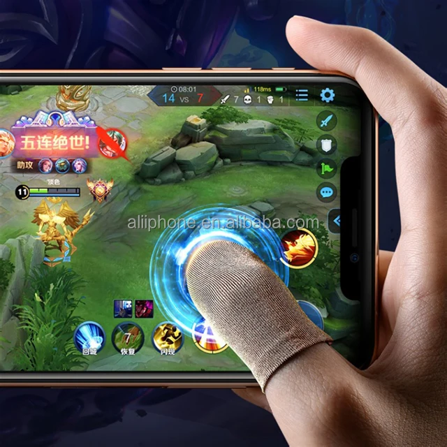 Игровые аксессуары игровые рукава пользовательские шутеры свободный огонь игры на большие пальцы перчатки для мобильного сенсорного экрана пальцев