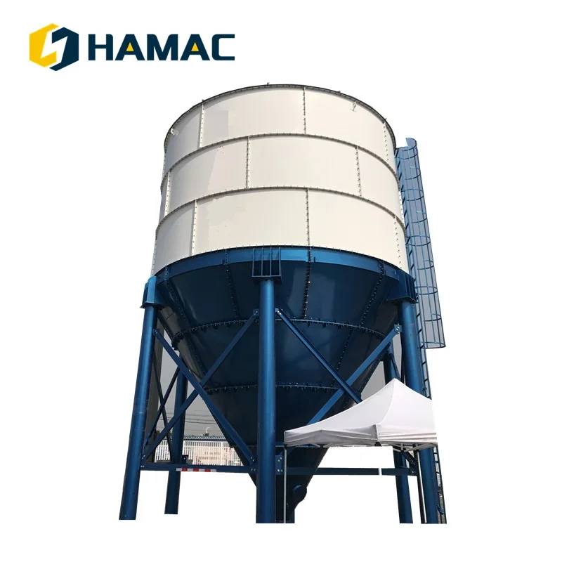 automatic mobile fly ash mineral lime powder additive cement storage tank bin silo
