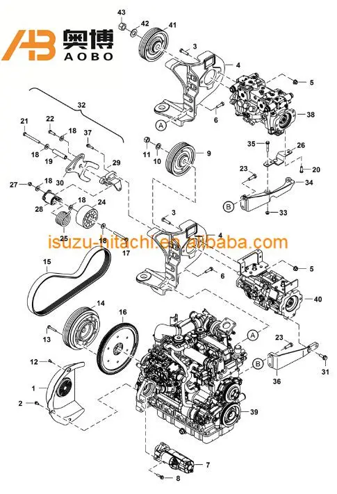 7188792 7147859 ремень привода для S650 T650 Запчасти погрузчика с бортовым поворотом
