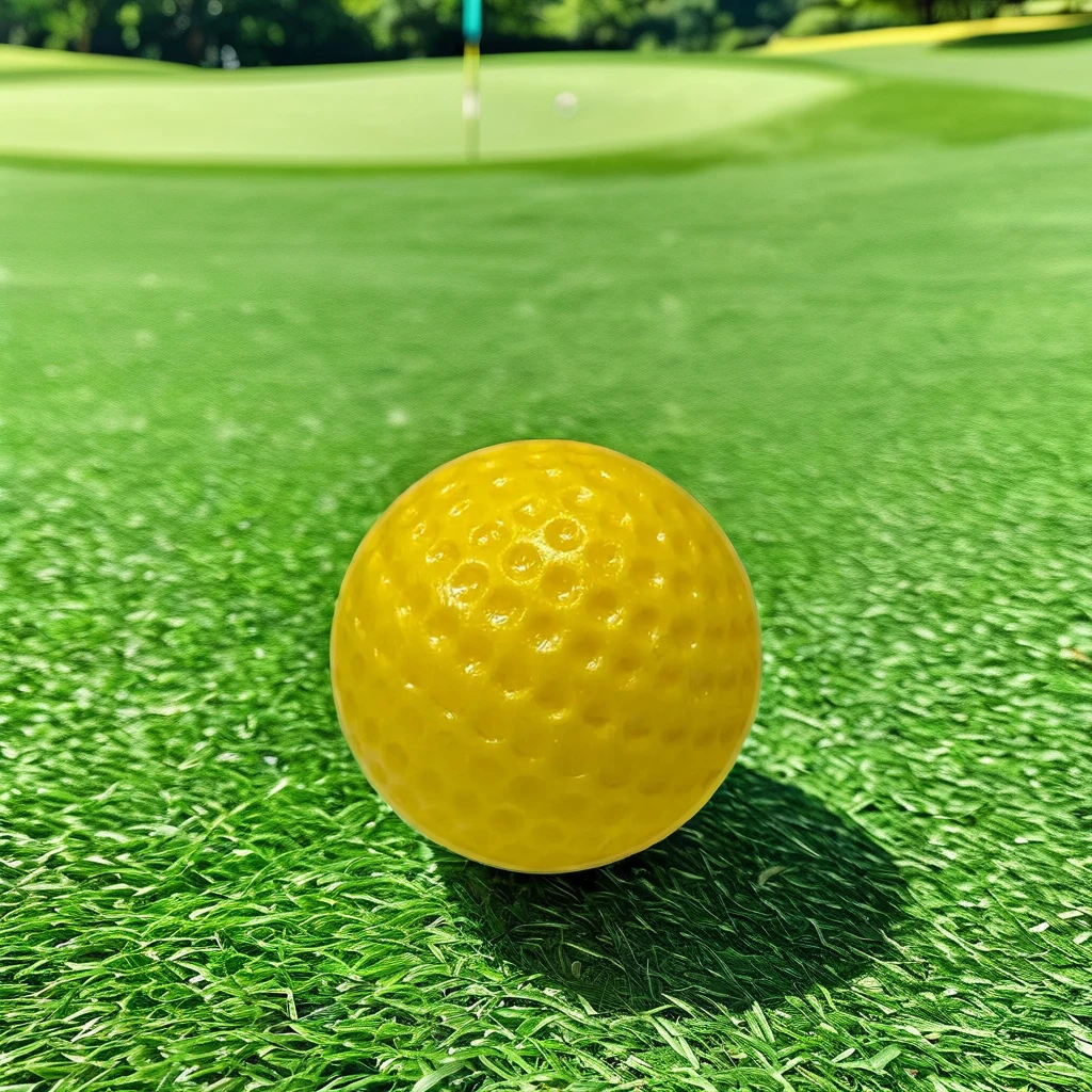 Low elasticity limited fly mini golf putting practice durable foam plastic material range golf ball for entertainment