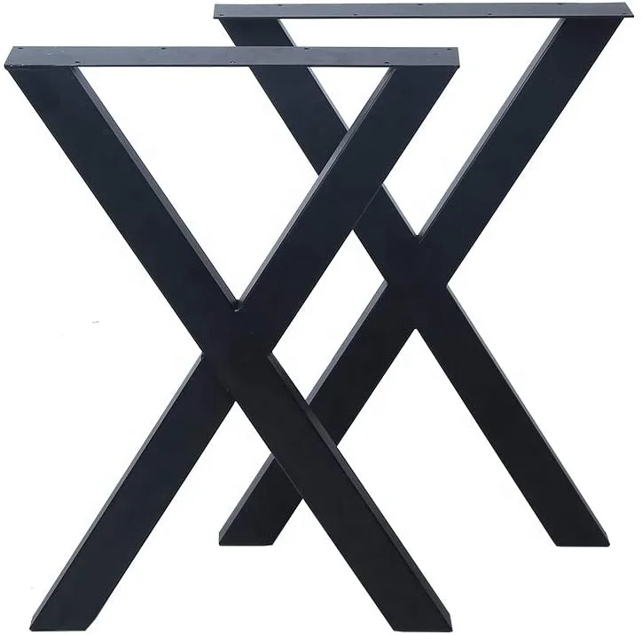 Metal Legs For Tables Rose Gold Table Legs Factory Price Cast Iron Table Legs X Shape Modern Office Desk Furniture Base