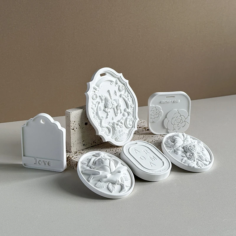 Car Aromatherapy Plaster Pendant Luxury Reed Diffuser Gypsum Diffuser Fragrance Stone For Air Freshener