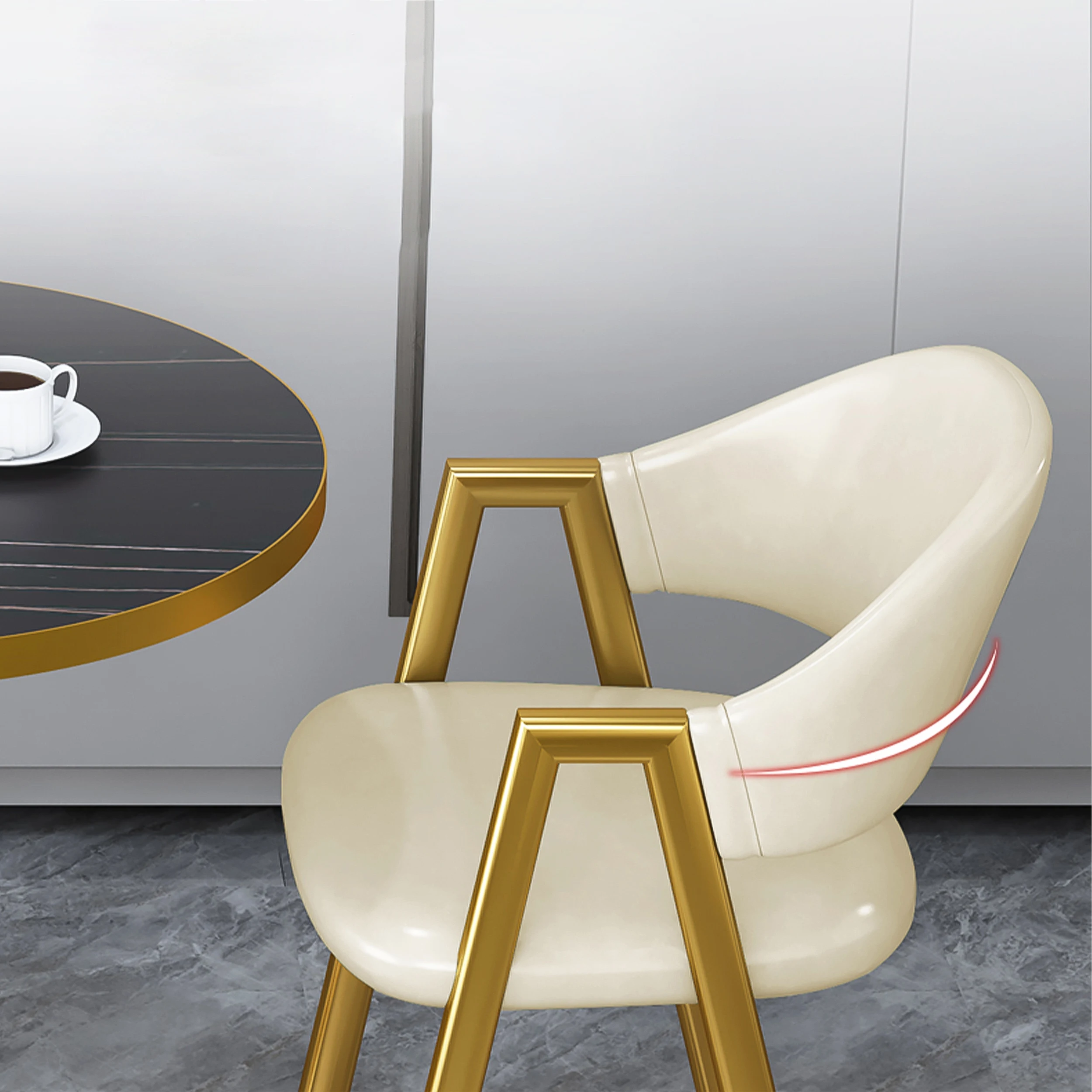 Nordic negotiation table leisure milk tea shop reception table home small round  table and chair