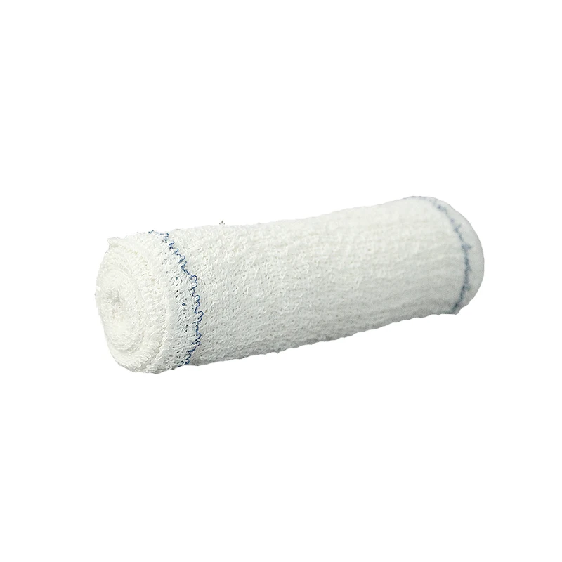 China Factory Wholesale Medical Spandex Cotton Crepe Bandage Bleached Elastic Crepe Bandage With Aluminum Clip