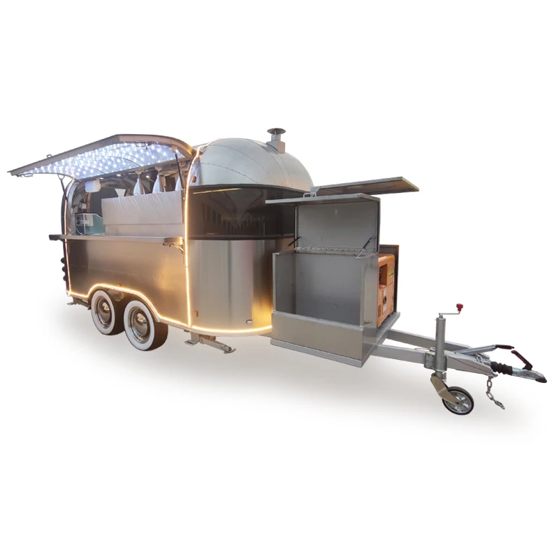 Mobile kitchen outdoor food trailer travel trailer ice cream cart ice cream cart  coffee
