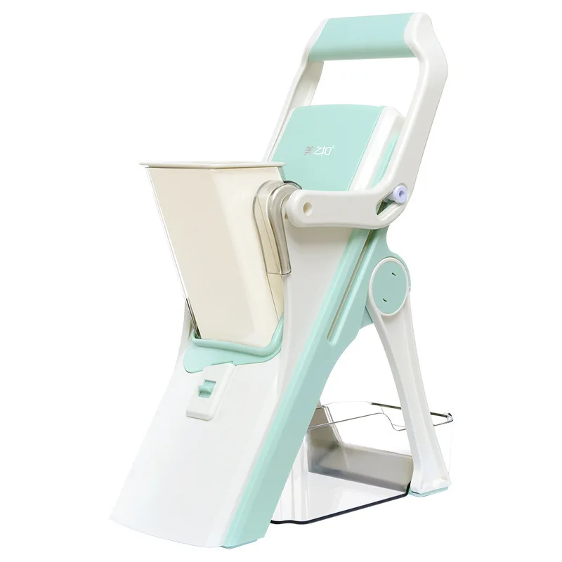 5 in 1 Manual Vegetable Cutter Slicer  Adjustable Thickness Potato Slicer Peeler French Frie Cutter Kitchen Chopping Grater