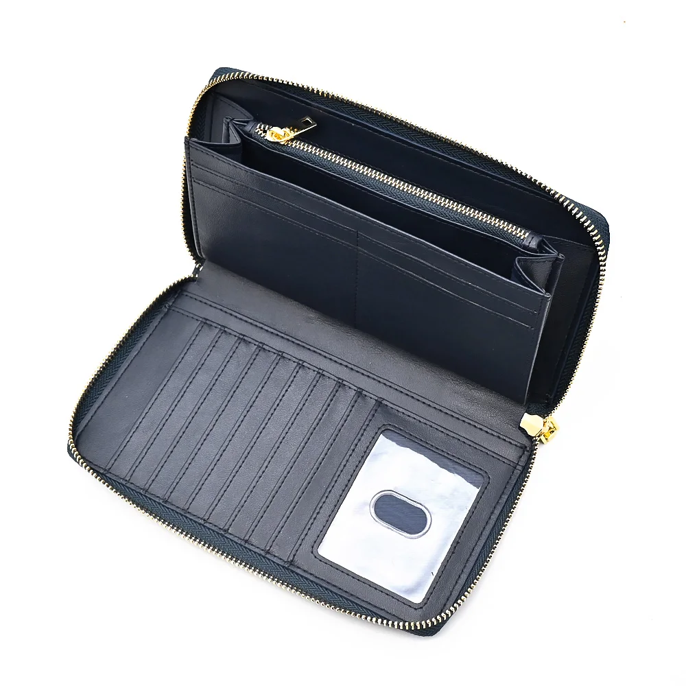 Multi-function Lightweight Card Holder Wallet High End Custom Hanging Real Leather Wallet for Men