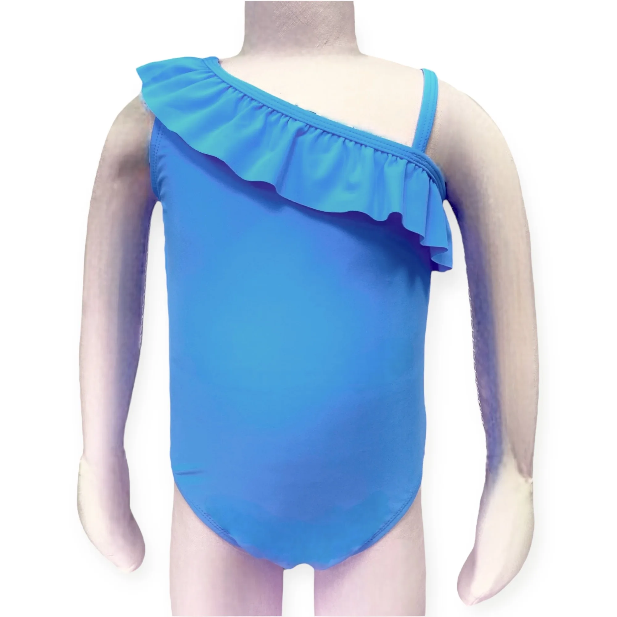 Top Quality Toddler Sustainable Adorable One-Piece Shoulder Ruffle Swimsuit For Baby Girls