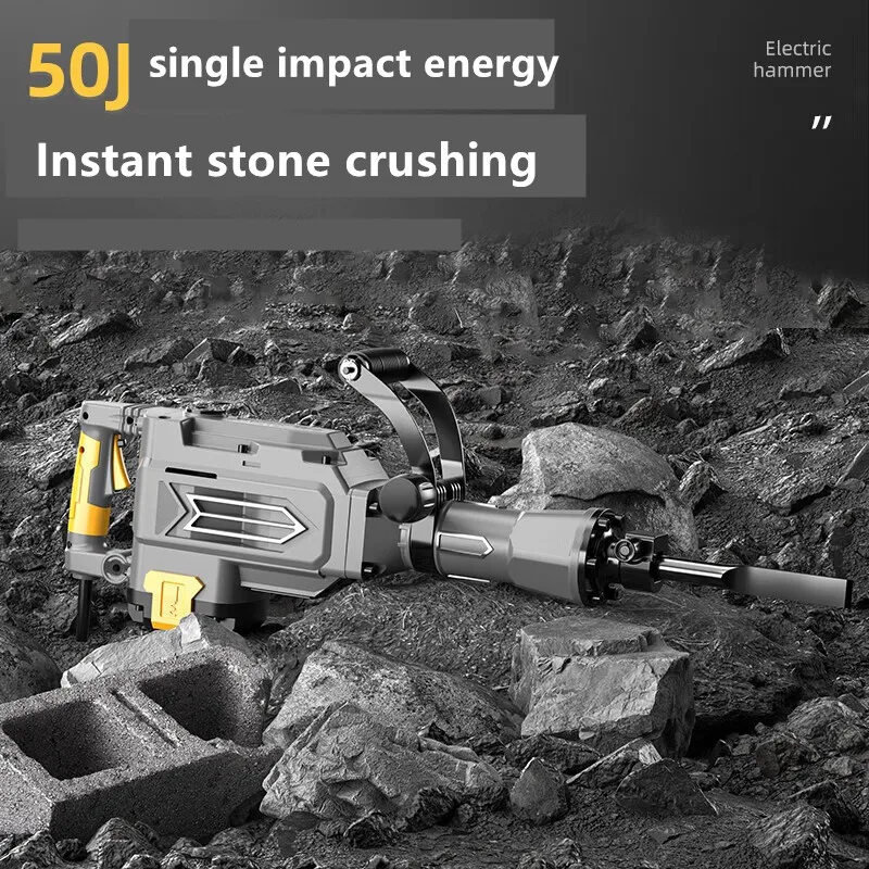 WHAMX 50J Electric Pick 95 Power Hammer Drills 3200W Concrete Breaker Demolition Drill Hammer