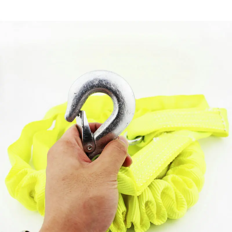 Emergency elastic telescopic car trailer rope double-layer 5 tons 4 meters automatic elastic shrink car trailer rope belt