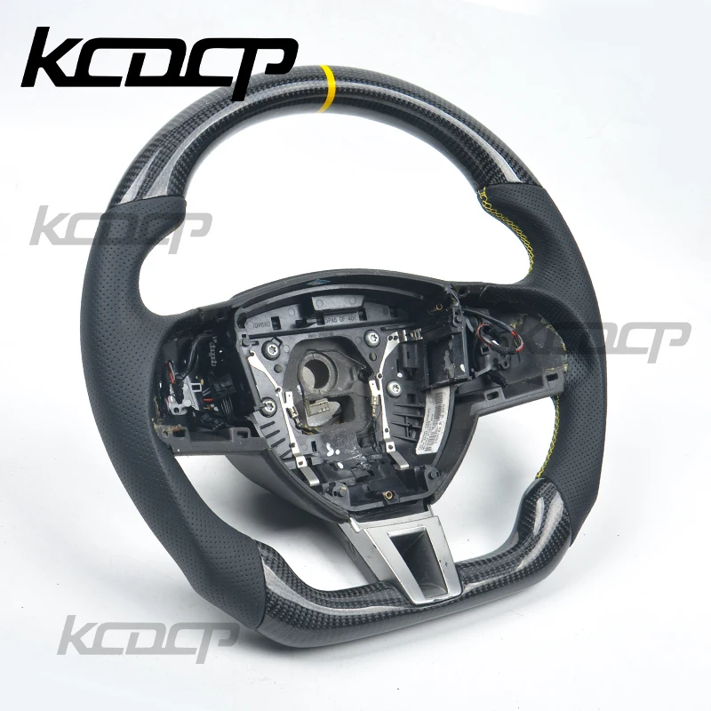 Fit For Jaguar E-PACE XE XEL XFL XJ F-TYPE XF F-PACE LED Carbon Fiber Steering Wheel