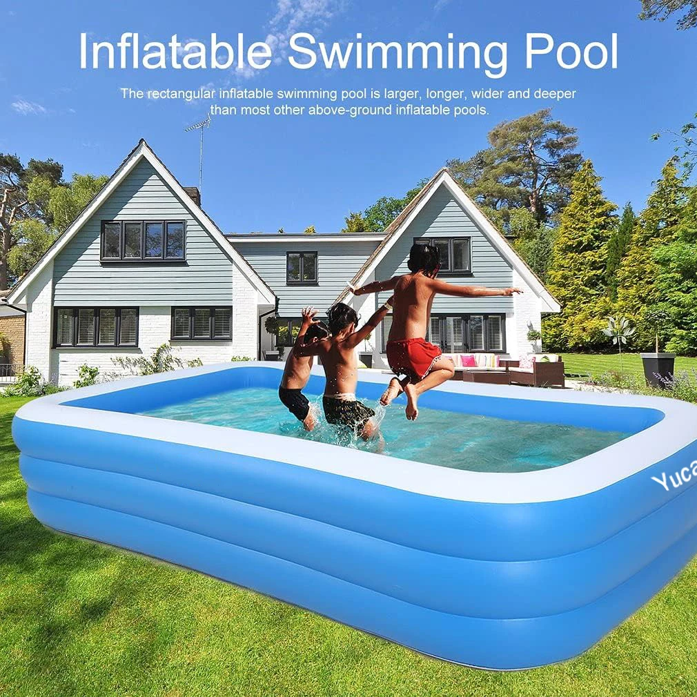 New Design Thickened Kids Swimming Pool Garden Backyard Lounge Pool Outdoor Big Inflatable Family Swimming Pool For Kids