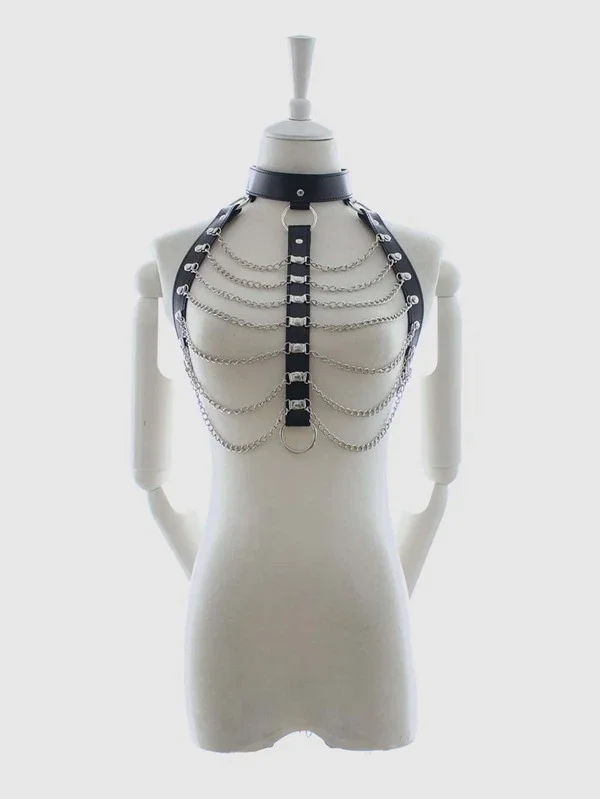 Украшения для тела из искусственной кожи, связывающие ремни, кожаные ремни, соблазнительные цепочки, цепочка для тела