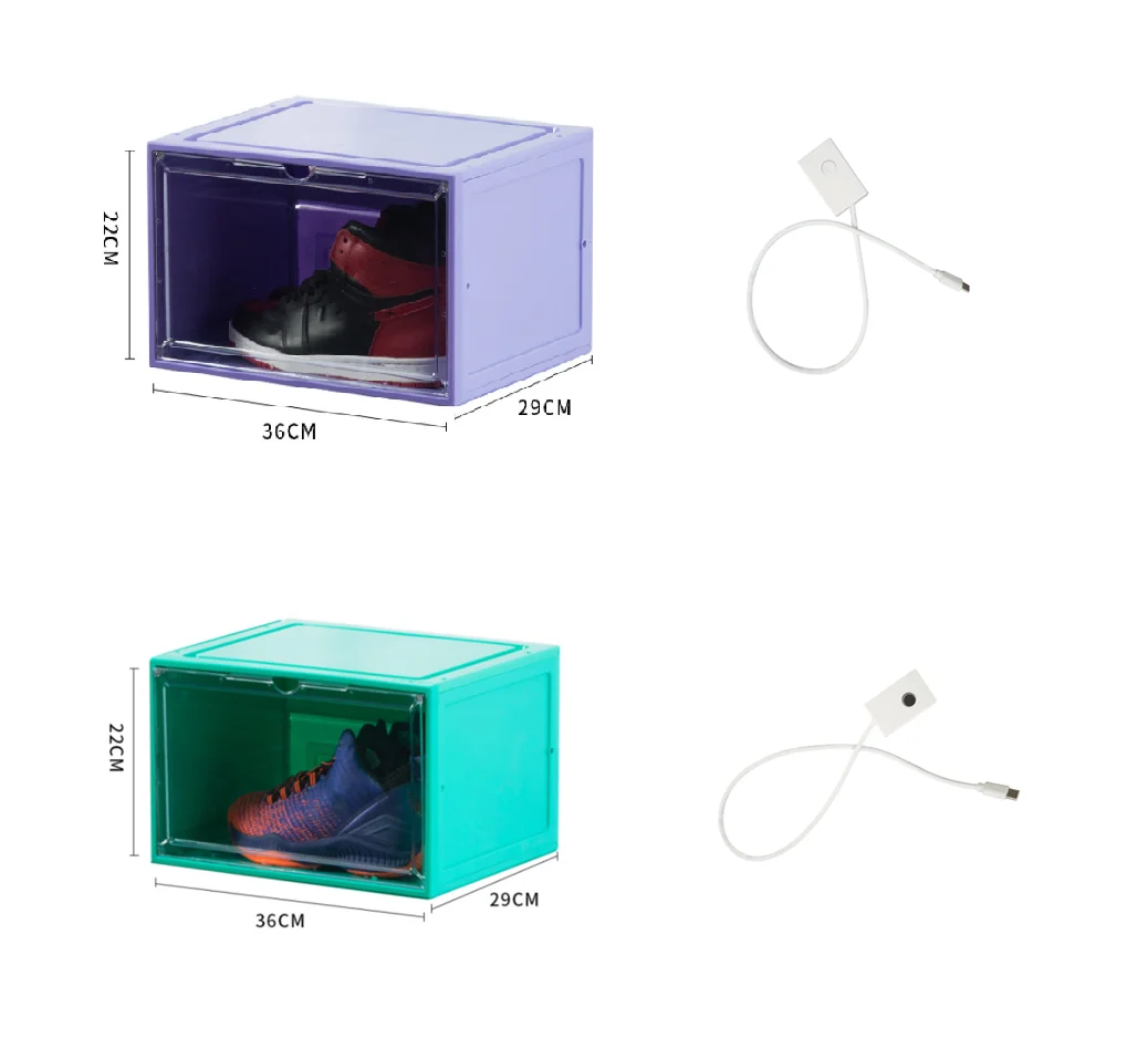 Supplier Underbed Storage Slide Out Clear Custom Shoe Containers Transparent Color Hard Plastic Shoe Box Foldable Drawer Stack