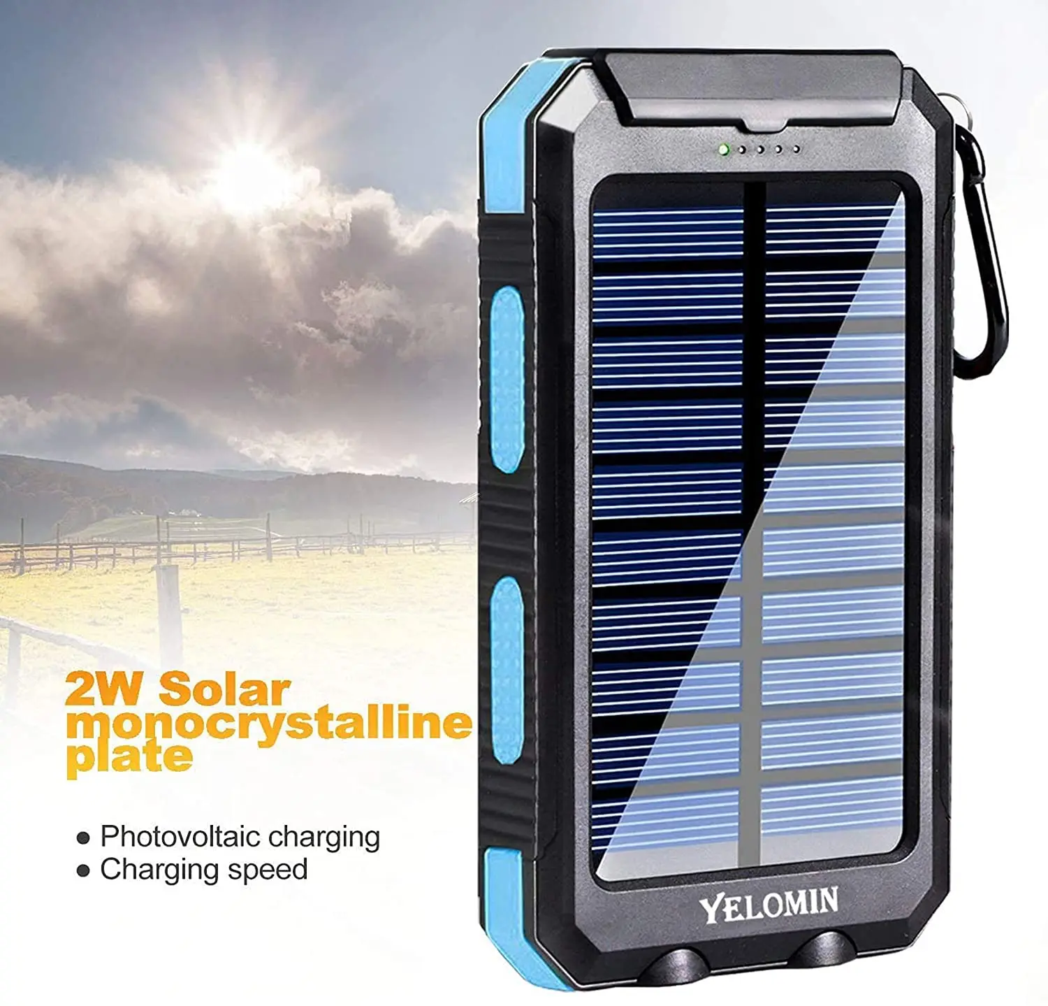  20000mah IP67 IPX6 Solar Battery Bank Charger Portable