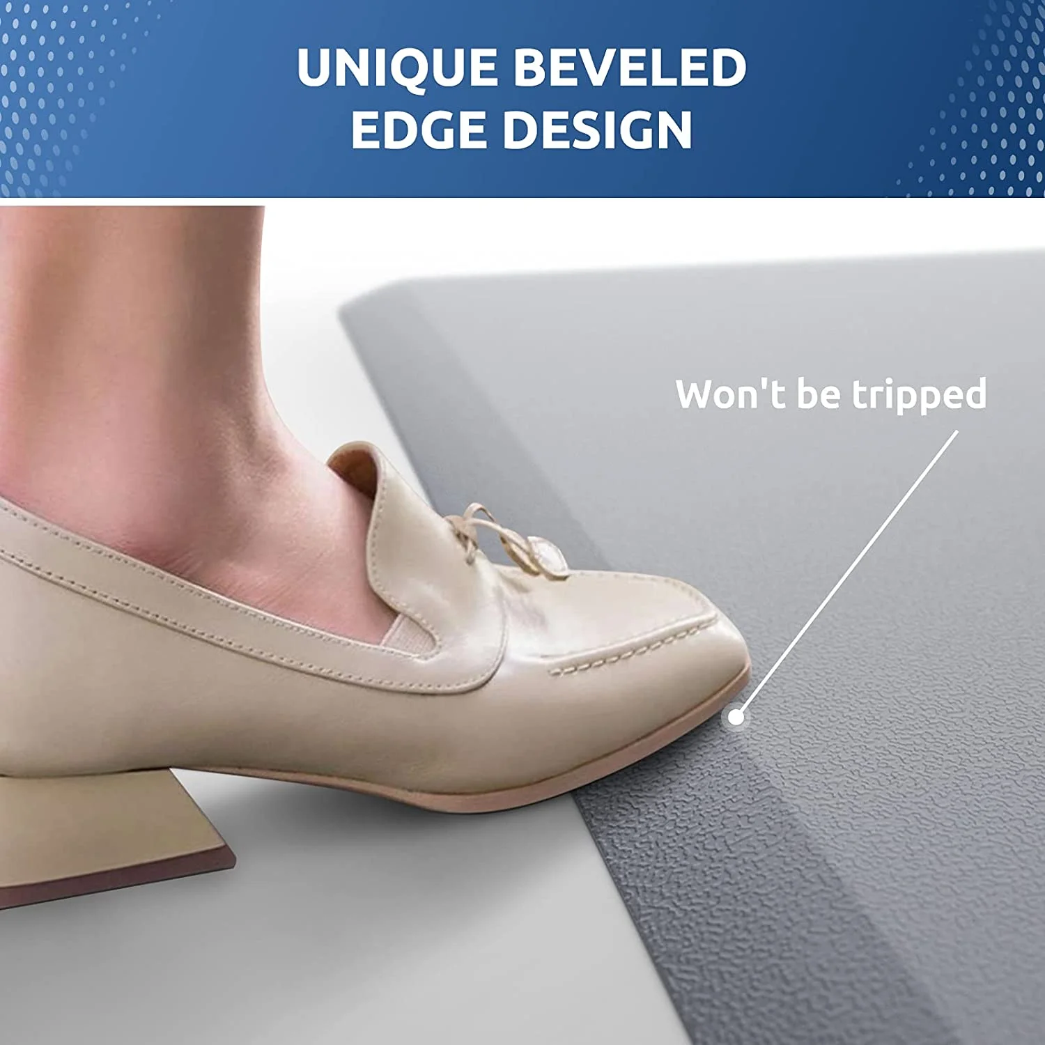 Washable Kitchen Mat Waterproof and Oilproof Floor Balcony Entrance Door Mat PVC Anti-Fatigue Mat