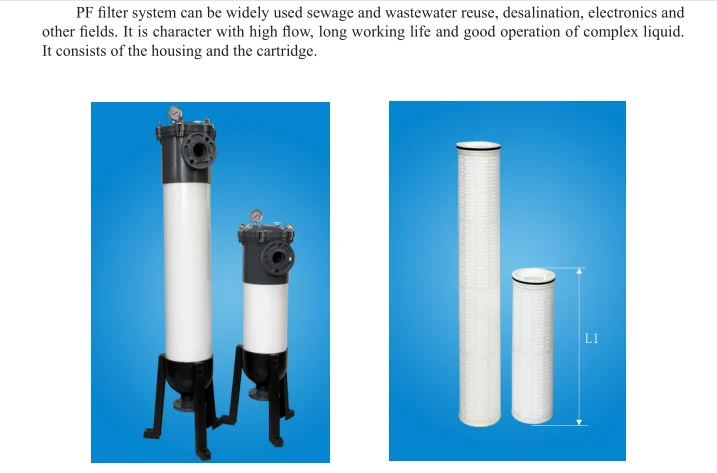 10-inch bag vessel pvc housing for water filter sale