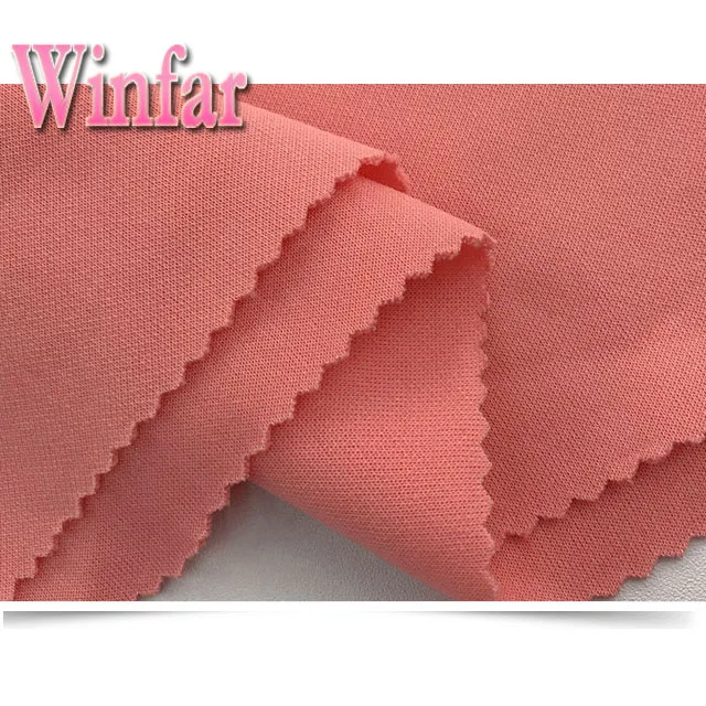 ready to ship polyester DTY spandex spacer scuba knit fabric