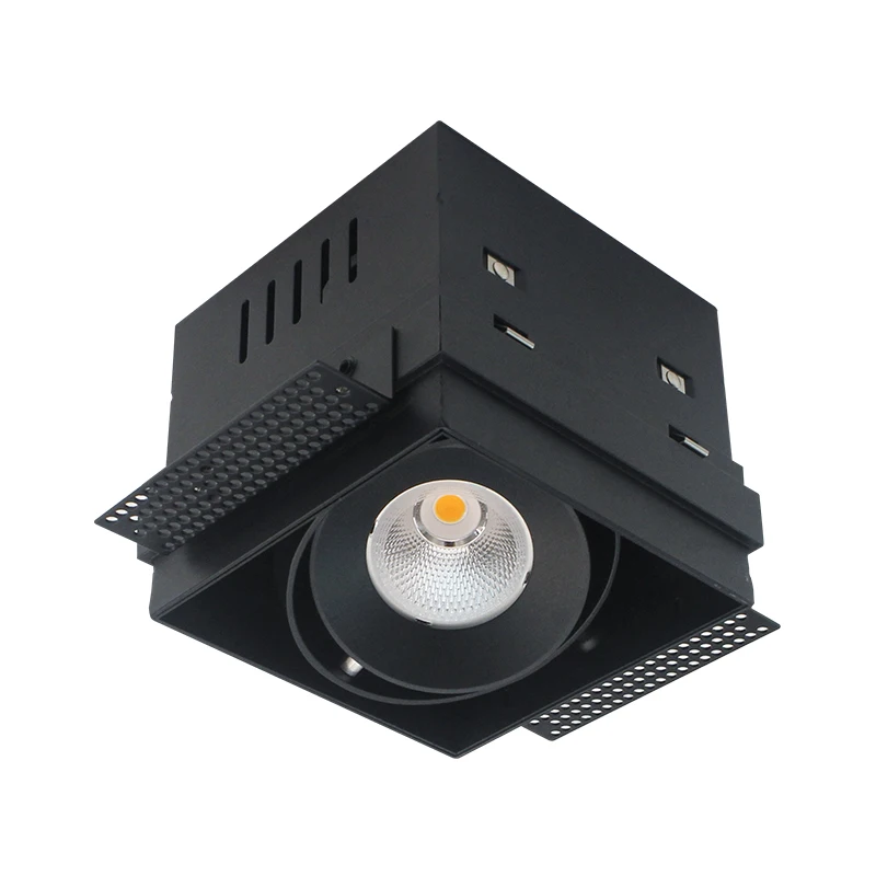 15W 18W Square Cob Led Grille Light Trimless Recessed Downlights square mini recessed spotlight Ceiling Lamp Indoor Spotlights