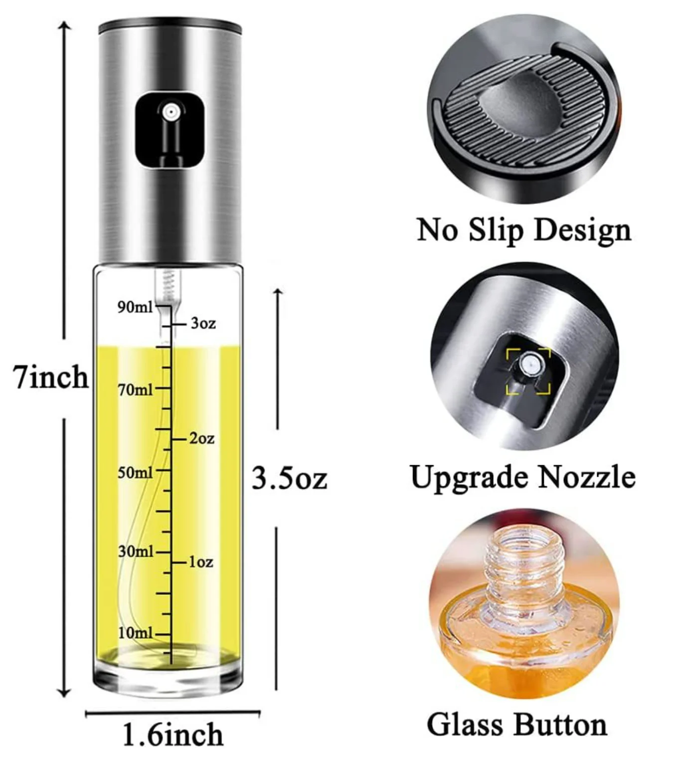 Распродажа стеклянная бутылка-распылитель 100 мл с дозатором для приготовления пищи на кухне и кемпинга оливкового масла продуктов питания
