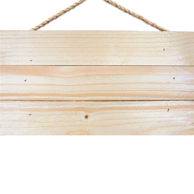Party celebrate decorative natural color simple solid wood sign board