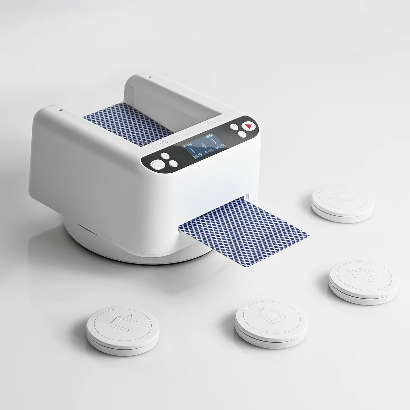 Automatic Card Dealer Machine Playing Card Dealer Machine With Wireless Remote Distribution Machine White