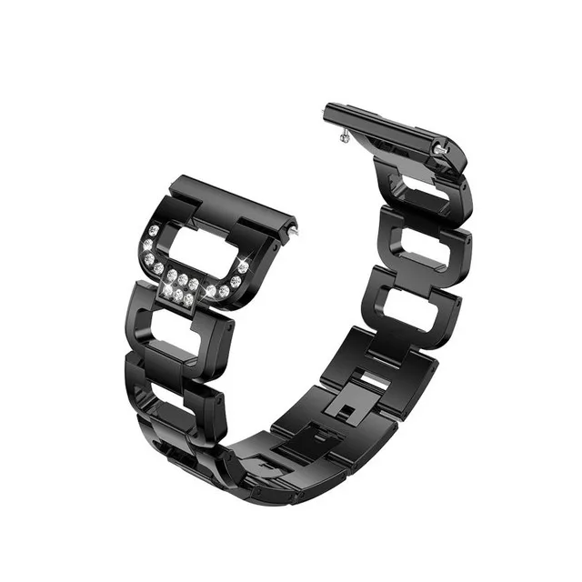 D-Shaped Diamond-Set Stainless Steel Strap for Apple Watch Series 7 6 4 5 4 3 2 1 SE Smart Watch Accessories Smart Watch Strap