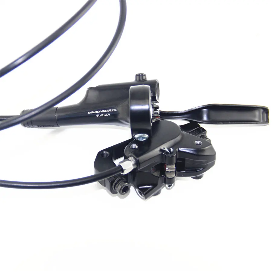 Mountain Bike Brake SHIMANO MT200 Disc Brake Hydraulic MTB Left & Right Brake Set Box Black Bicycle Aluminum 10pcs 800-1550 MY;1