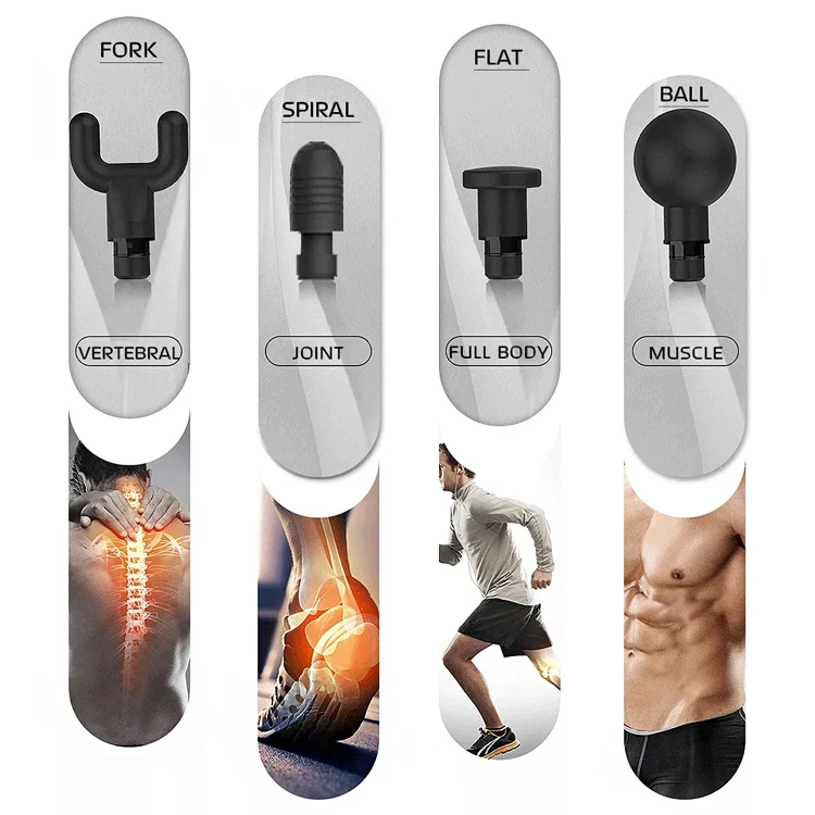 Электрический Импульсный физиотерапия Беспроводная глубокая ткань мышц вибрации всего тела массажный пистолет беспроводной