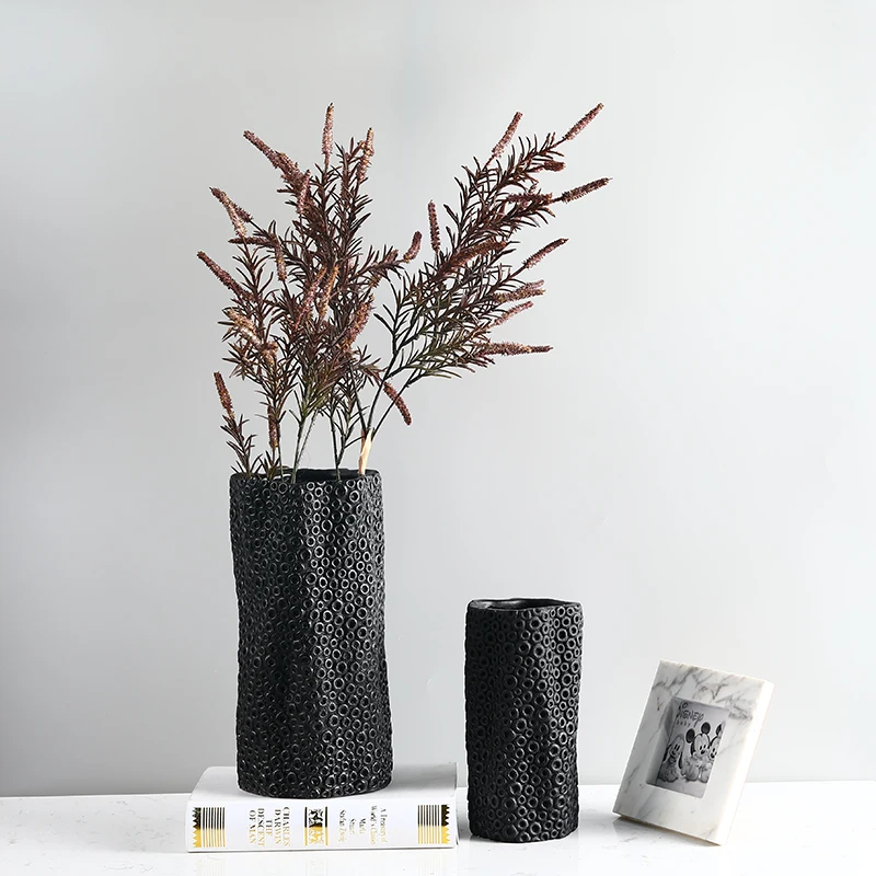 
Northern Europe Light Luxury Simplicity Bedroom Living Room Table Indoor Resin Honeycomb Decoration Vase 