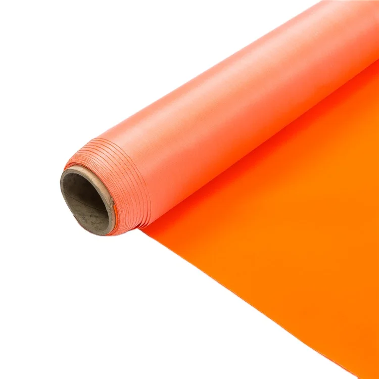 Waterproof Fluorescent Green PVC Knitted Fabric