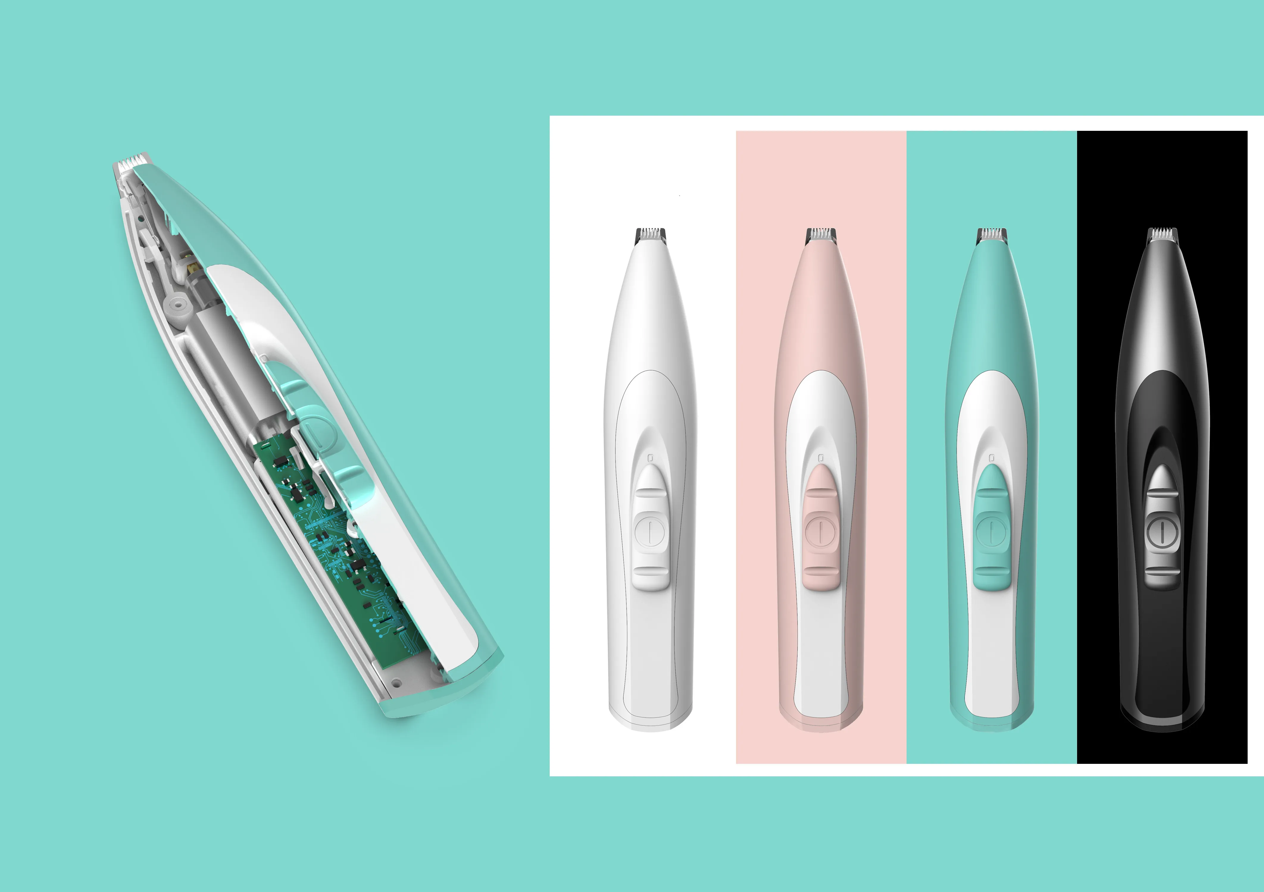 Professional Portable Paws Trimmer for Cats Dogs Electric Hair Clipper for Ears Cordless Pet Grooming Kit