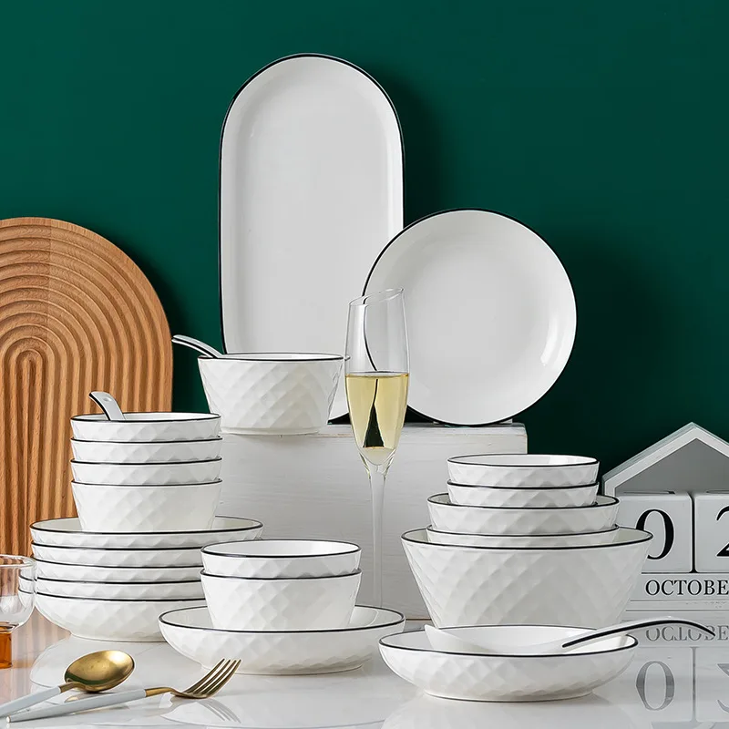 Wholesale household eating dishes and tableware sets