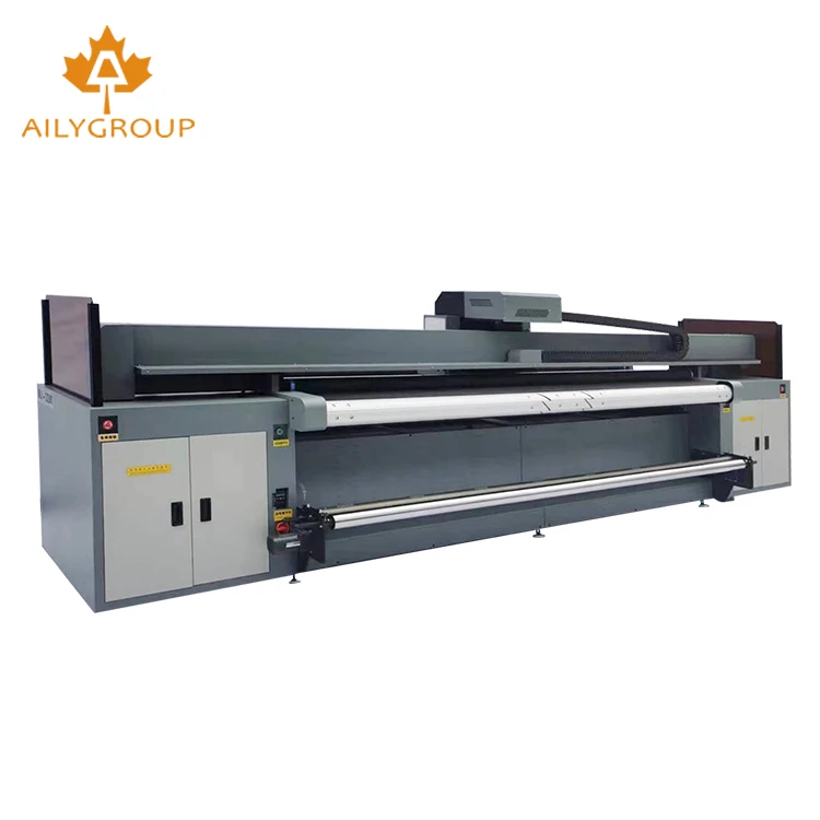 1.8M Hybrid Uv  Printer Ricoh 2-9 pcs GEN5 UV Flatbed Hybrid Belt Printing machine