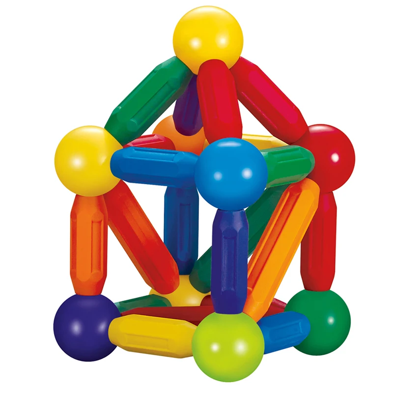 Factory Wholesale Low MOQ OEM ODM Custom Colors CPC ABS Plastic Children Educational Building Set Magnetic Sticks for Kids