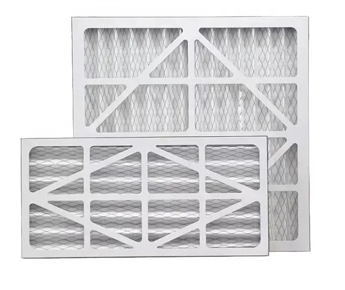 Customized OEM MERV 8 Paper Frame Furnace Air Conditioner Pleated Air Filter
