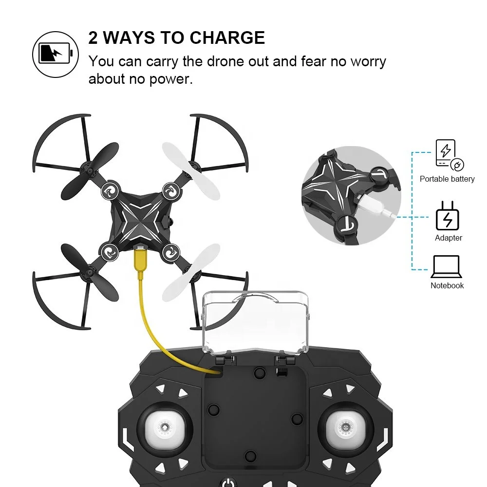 TENKER Kids RC Flying Radio Control Mini Drone Toys