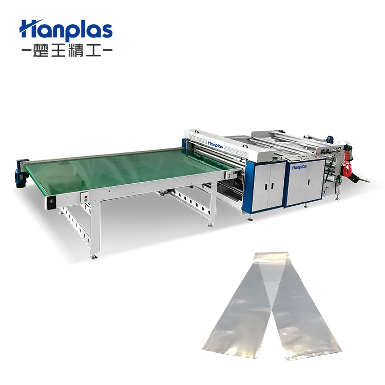 HP-DB LDPE PE Plastic Film Tensionless Bottom Sealing Bag Making Machine by Flying Knife System