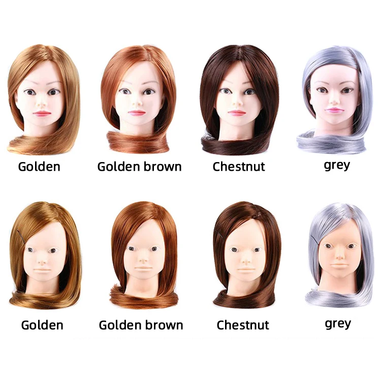 
100% Real Human Hair mannequin training head sold by manufacturers 