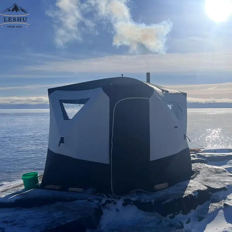 Outdoor Double Off The Ground Flip Portable Cot With Bed Winter 8 Person Solo And Snow Proof Cold And Sauna Carp Fishing Tent