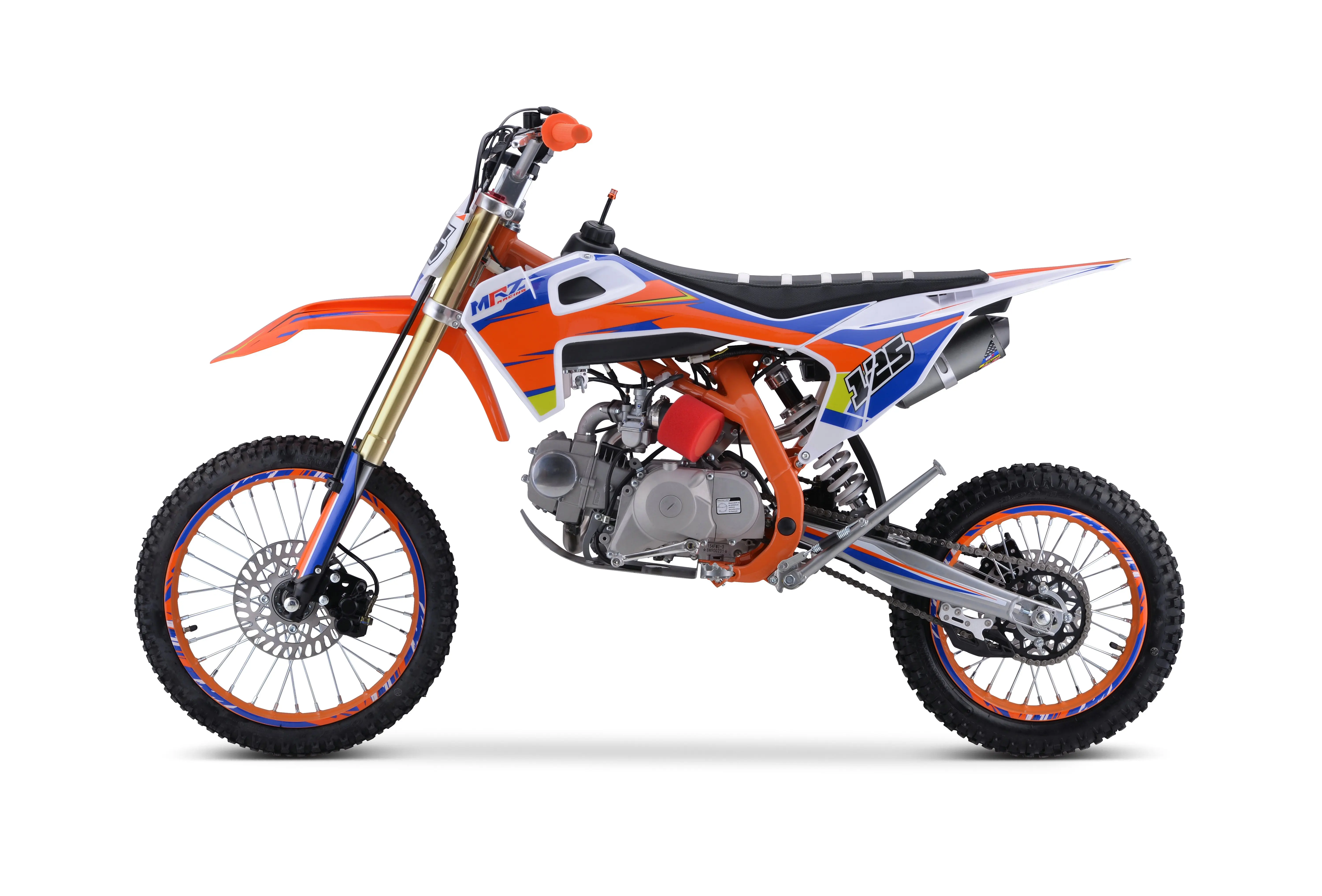 Байк бензин мотоцикл 125 cc электрическим запуском для внедорожных мотоциклов 4-тактный с большими колесами Dirt Pit