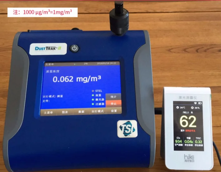 Portable Indoor Air Detecting Device Temperature Humidity Sensor PM 2.5 Air Quality Monitor WiFi