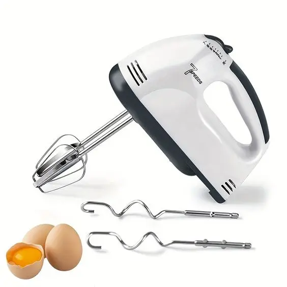 Portable kitchen Electric Hand Mixer Baking Cake Egg Cream Food Beater 7 Speed Household Handheld Mixer