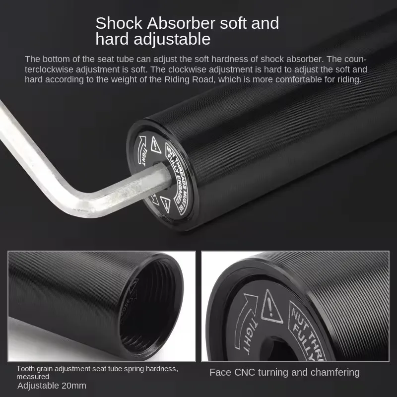 IRONDONKEY Mtb Accessories Foldable Bike Mountain Bike Full Suspension Bicycle Parts Aluminium Alloy Seatpost