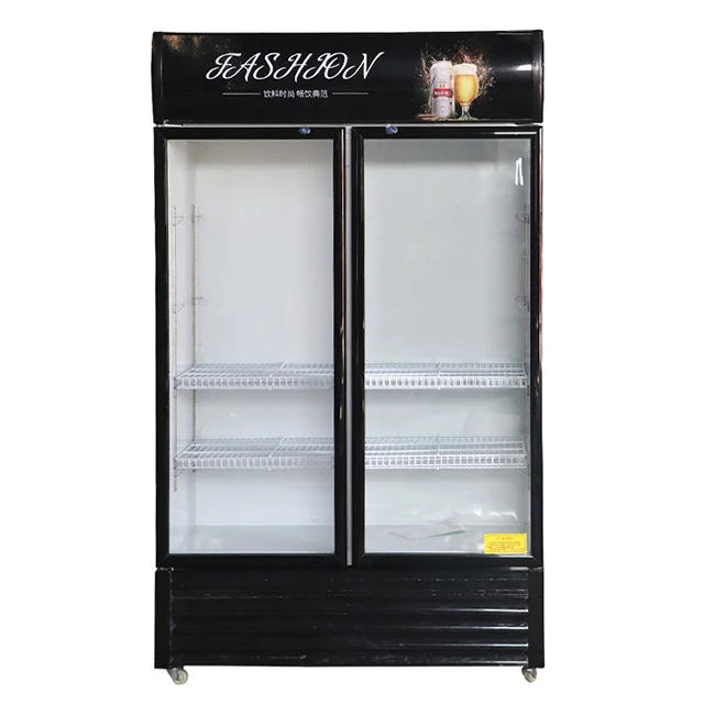 
Supermarket display refrigerator Glass Door Freezer four side glass beverage display cooler beer 
