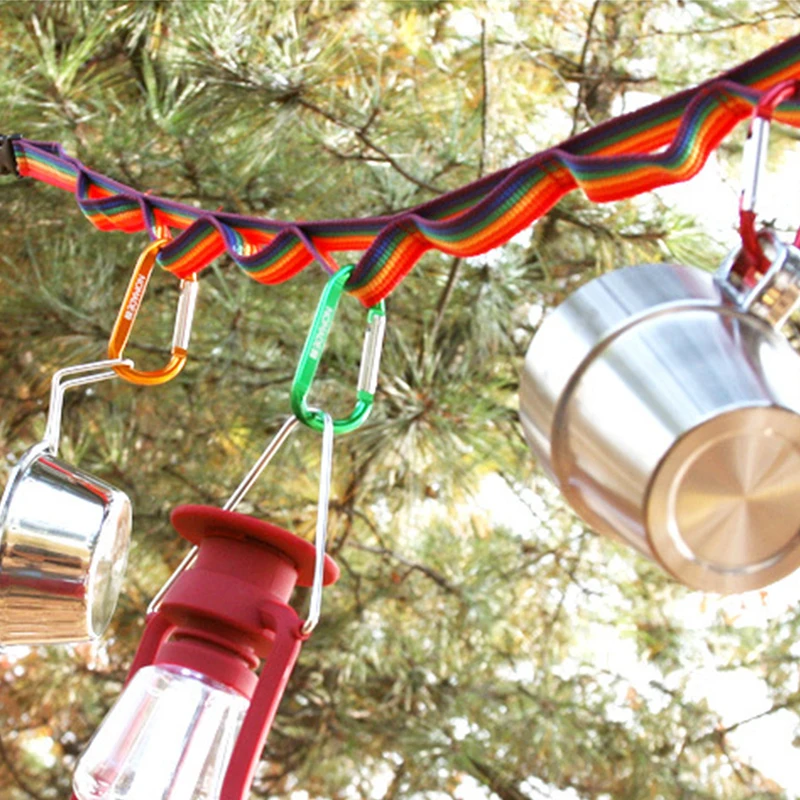 Outdoor Tent Lanyard Secure Heavy Duty Hammock Tree Sets Hanging Camping Equipment for