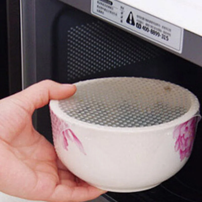 BPA Free Soft Flexible Reusable Silicone Wraps Lid Seal Stretch Film for Cup and Bowl