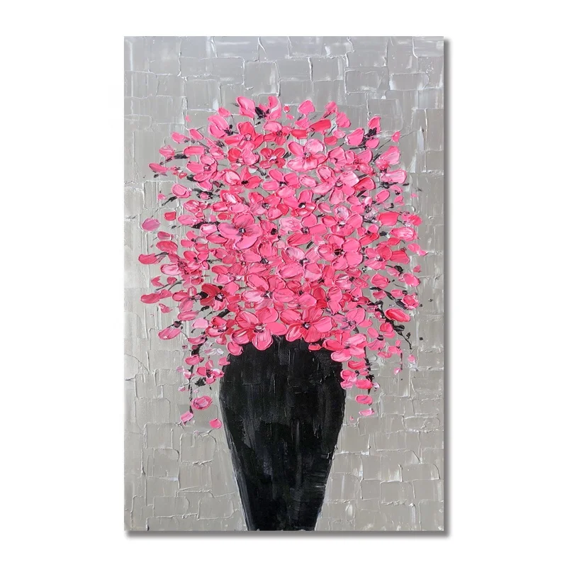 Abstract Art oil Texture thick abstract knife flower painting wall decor large Art on Canvas Tree Hand-Painted Artwork Modern